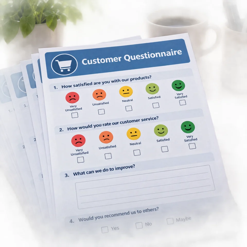 customer questionnaires