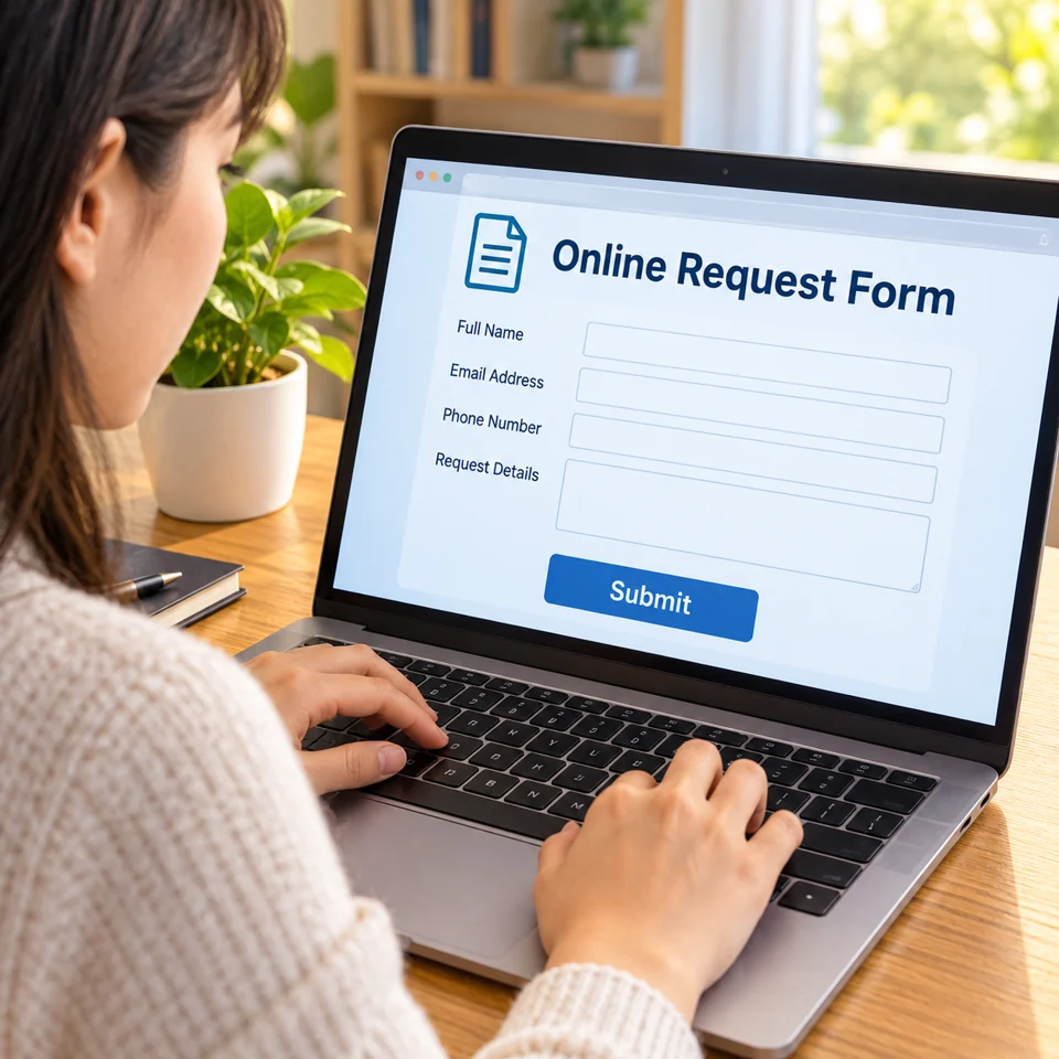 online request form